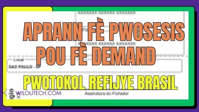 Aprann fè pwosesis pou fè Demand pwotokol refijye Brasil