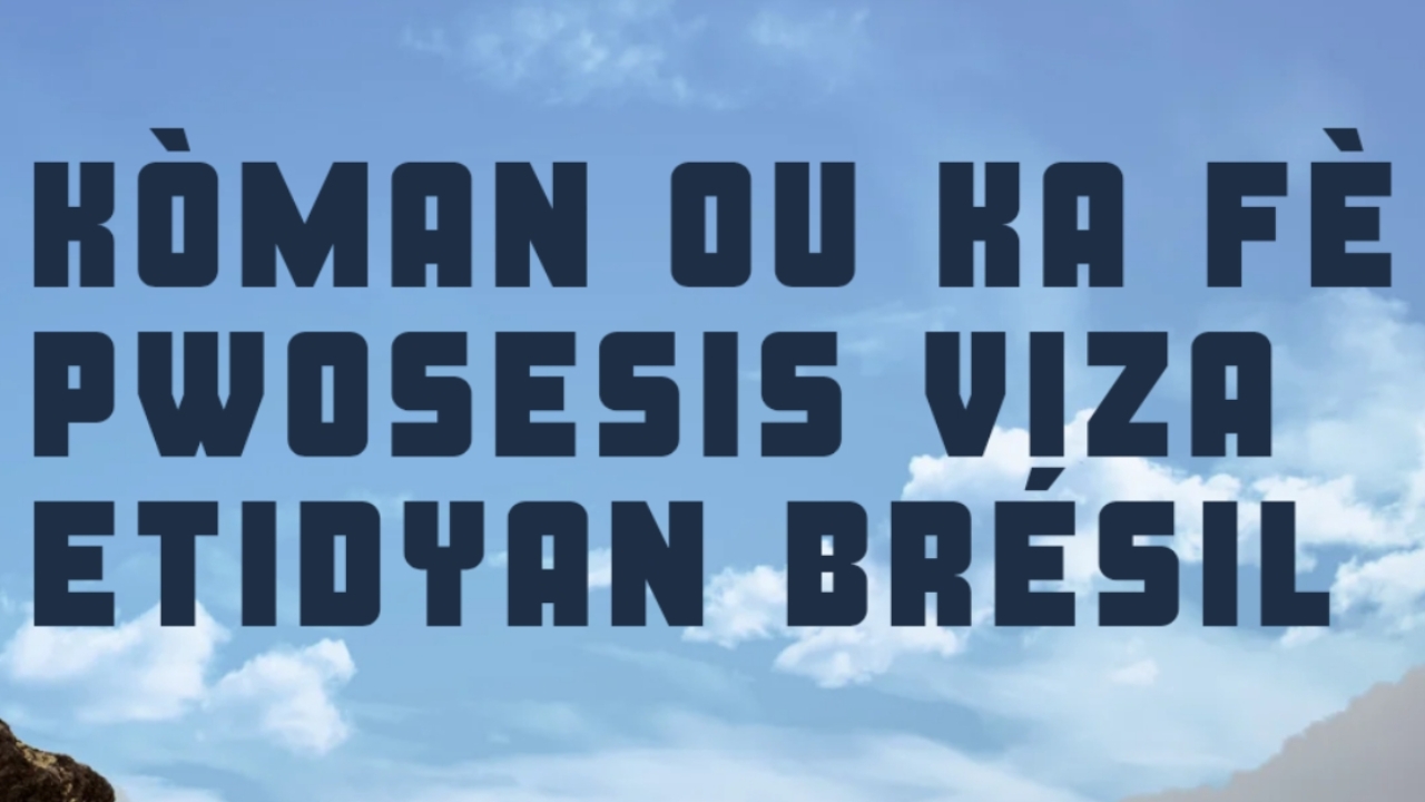 Kòman ou ka fè pwosesis viza etidyan Brésil